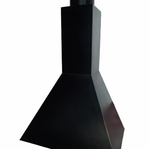 Campana de hierro piramidal con tubo de 20mm