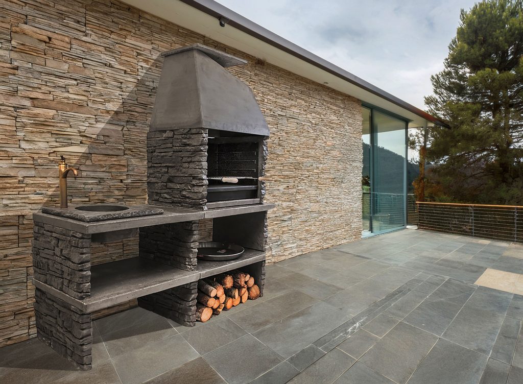 barbacoa de piedra rustica ALPES barbacoa de piedra rustica ALPES