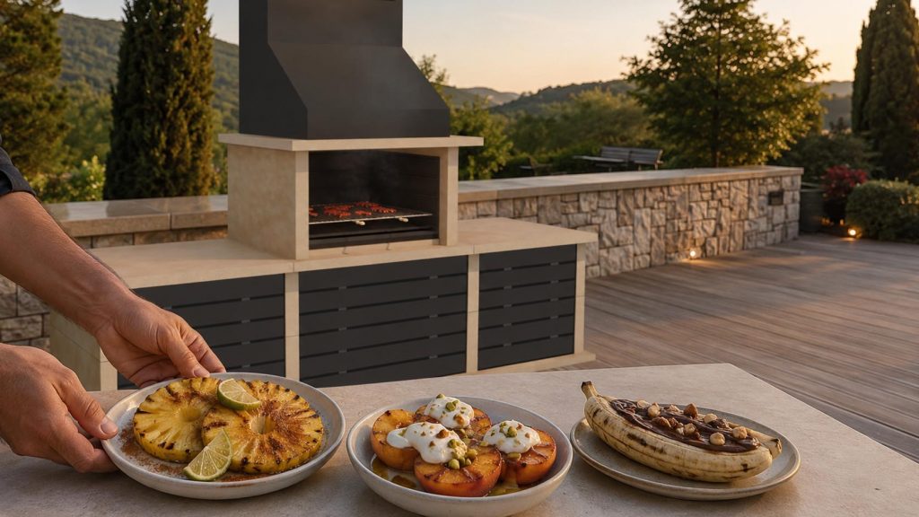 Postres cocinados a la parrilla